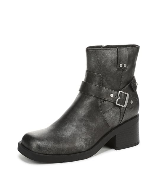 Dr. Scholls Black Shoes Janis Motorcycle Boot
