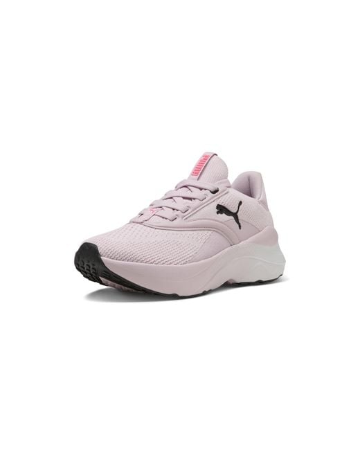 PUMA White Softride Mayve Running Shoes