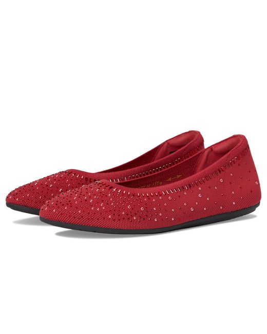 Skechers Red Modern Comfort Cleo 2.0-mesmerizing Nights Ballet Flat