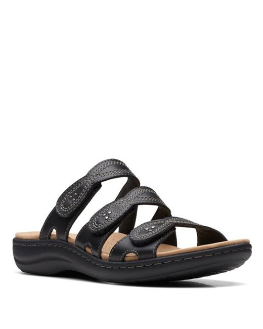 Clarks Black Laurieann Ayla Flat Sandal