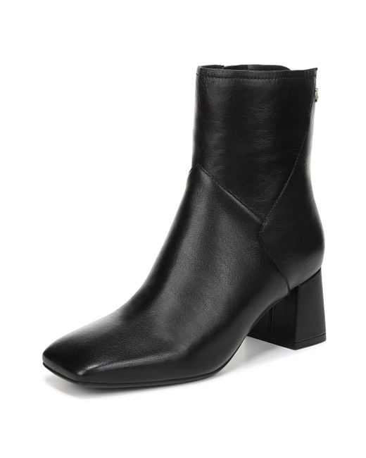 Naturalizer Christine Ankle Boot Black Leather 9 M