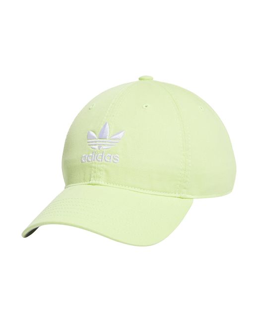 adidas Originals Relaxed Fit Strapback Hat in Green for Men | Lyst