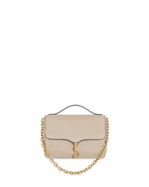 Rebecca Minkoff Natural Megan Top Handle With Chain