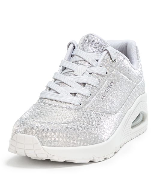 Skechers White Uno-disco Nite Sneaker