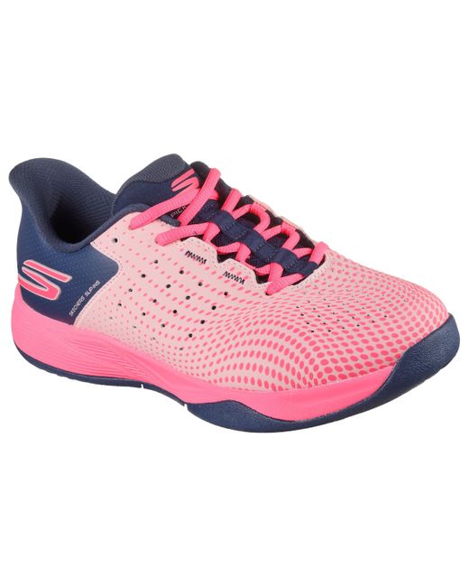 Skechers Pink Viper Court Reload Hands Free Slip-ins Sneaker