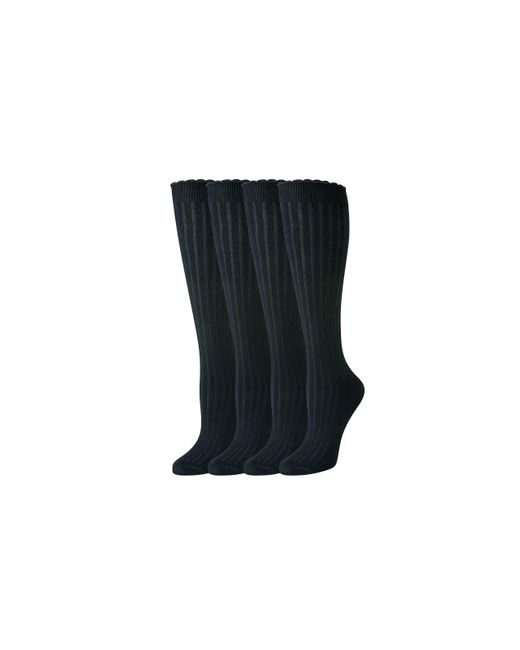 Amazon Essentials Black Casual Cotton Knee High Socks