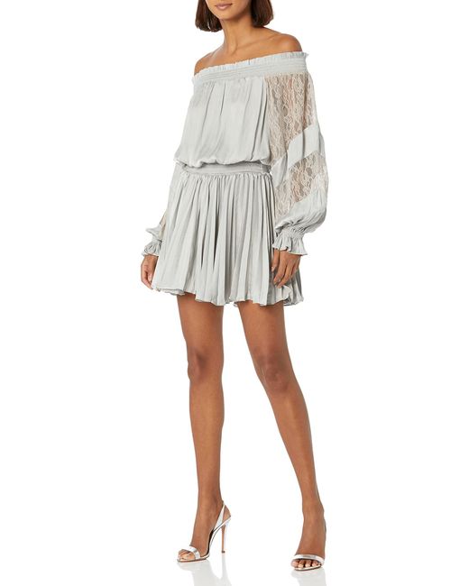 Ramy Brook White Trent Off The Shoulder Dress