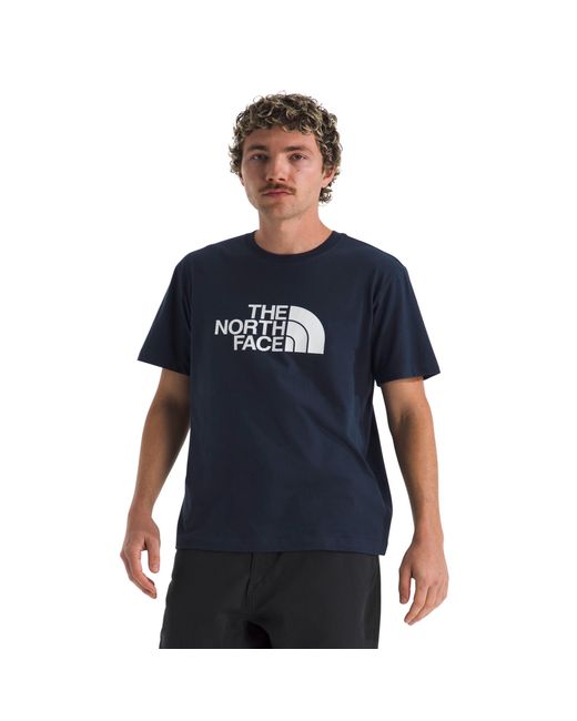 The North Face Blue Core Half Dome Short-sleeve Tee | Regular Fit Cotton Shirt With Graphic Design & Ribbed Collar for men