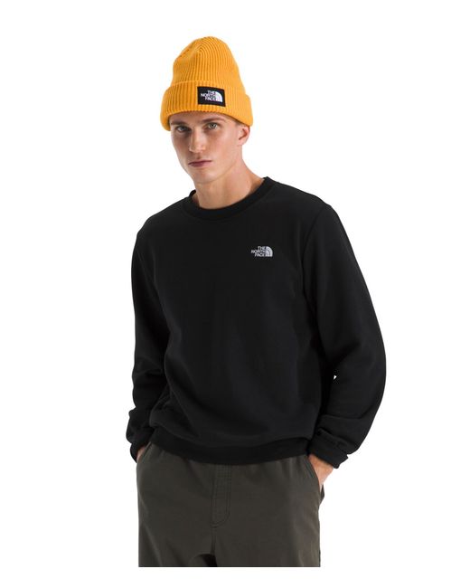 The North Face Black Evolution Simple Dome Crew | Ribbed Collar & Hem for men