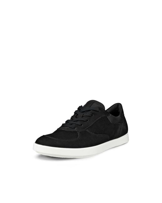 Ecco Black Freizeit Minimalist Retro Lace Sneaker