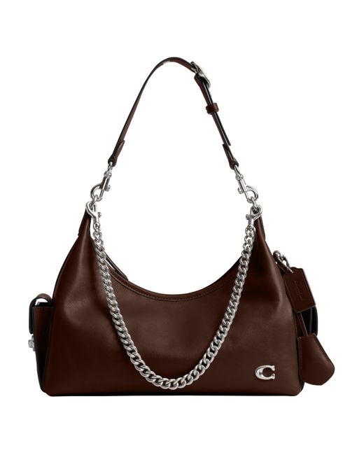 COACH Pocket Juliet Bag 30 in Brown Lyst
