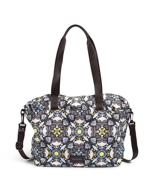 Vera Bradley Recycled Lighten Up Reactive Tote Bag in Black Lyst