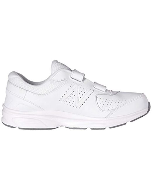 New Balance 411 V2 Hook And Loop Walking Shoe in White Lyst