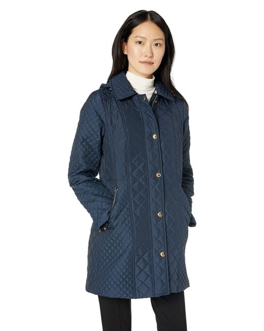 anne klein quilted coat