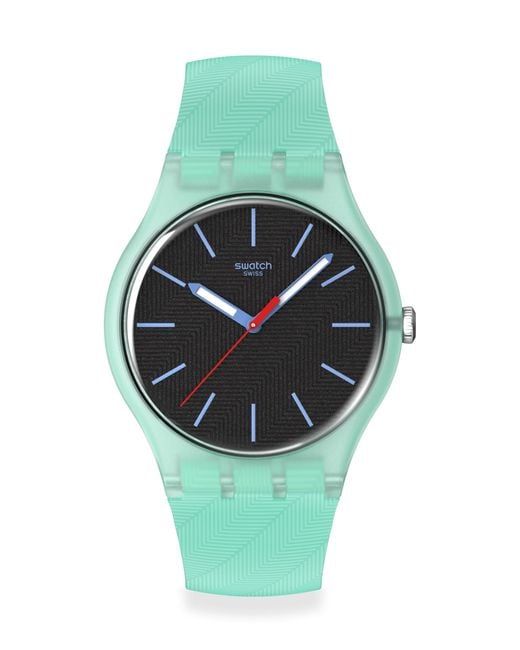 Swatch Casual Watch Green Bio-sourced Quartz Hint Of Mint
