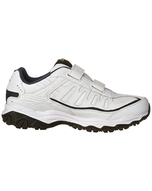 Velcro Sneaker Strike Foam Memory White Afterburn Men's Velcro Sneaker Strike Foam Memory White Afterburn Men's