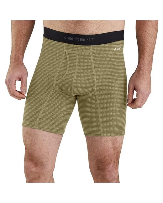 Carhartt Green Base Force 8" Inseam Tech Boxer Brief for men