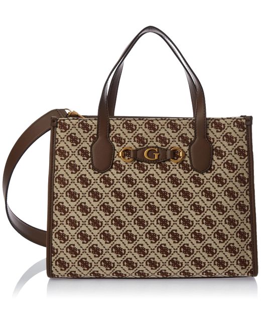 Guess Brown Izzy 2 Compartment Tote