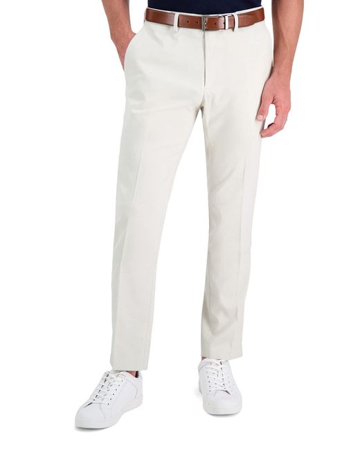 Kenneth Cole White Reaction Slim Fit Solid Performance Dress Pant for men