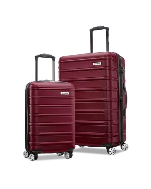 Samsonite Red Omni 2 Hardside Expandable Luggage With Spinners | Nature Merlot | 2pc Set