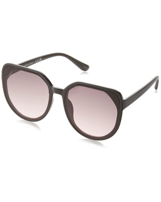 Laundry by Shelli Segal Black Ld321 Chic Cat Eye Sunglasses With 100% Uv Protection. Stylish Gifts For Her