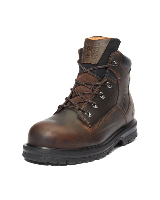 Timberland Brown Magnus 6 Inch Steel Safety Toe Industrial Work Boot for men