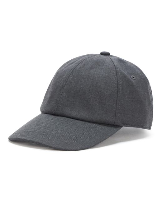 Theory Gray 6 Panel Cap In Motion Wool for men