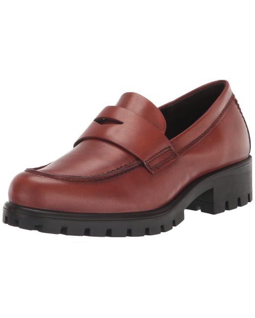 Ecco Red Modtray Penny Loafer