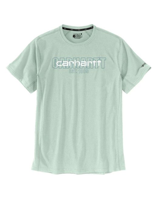 Carhartt Force® 106653 Relaxed Fit Midweight Short Sleeve Logo Gr in Green für Herren
