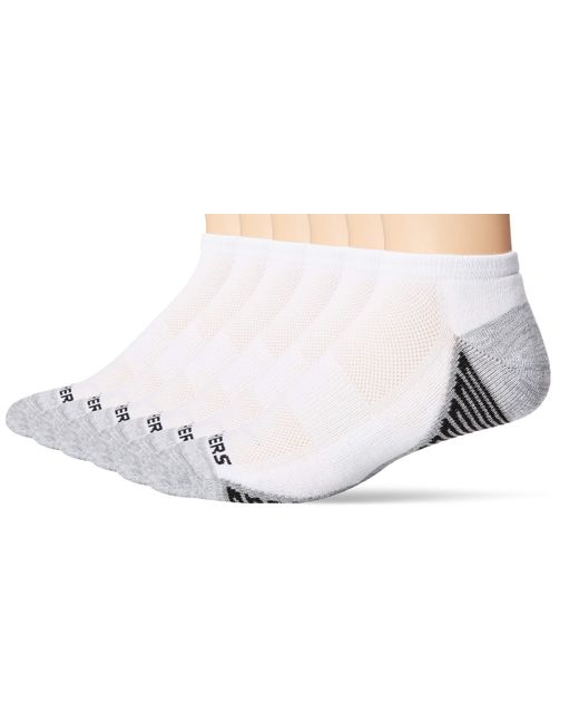 Skechers 6 Pack Low Cut Socks in White for Men - Lyst