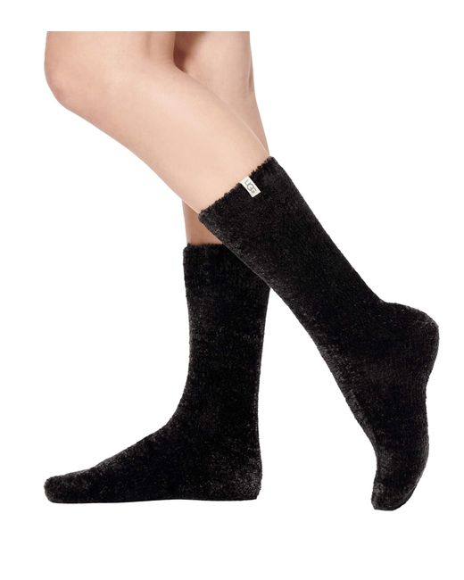 Ugg Black Leda Cozy Sock Socks