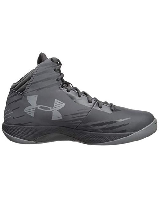 Under Armour Ua Jet Mid Basketball Shoes in Gray for Men | Lyst