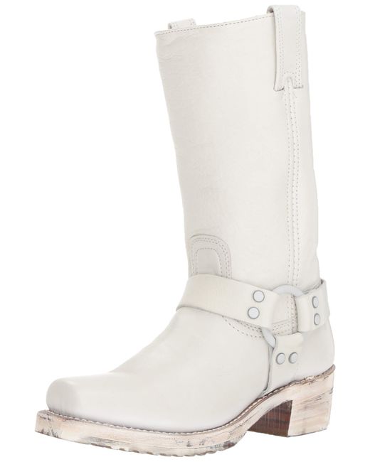 Frye White Harness 12r Boot