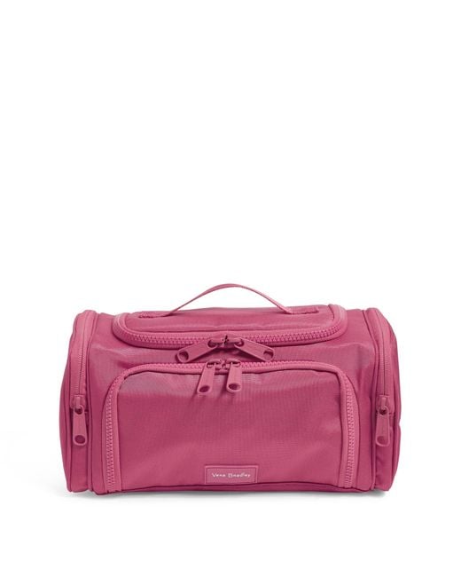 Vera Bradley Recycled Lighten Up Reactive Large Travel Cosmetic Makeup