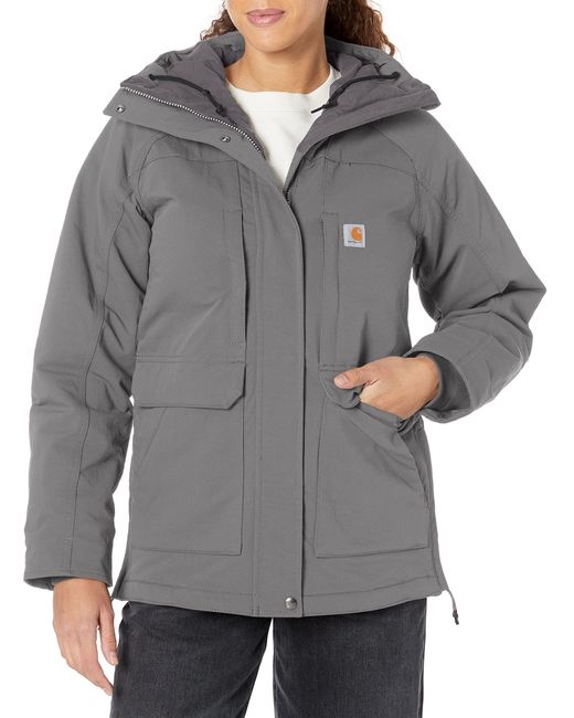 Carhartt Gray Super Dux Relaxed Fit Insulated Traditional Coat