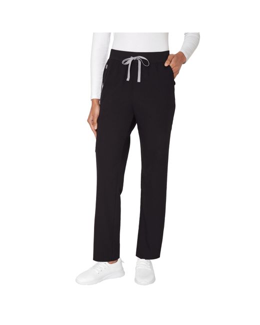 Hanes Black , Comfort Fit Healthcare Pants For , Moisture-wicking Medical Scrubs, New Ebony