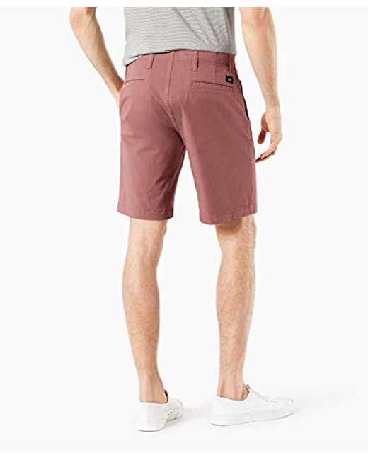 Dockers Straight Fit Chino Smart 360 Flex Shorts in Red for Men Lyst