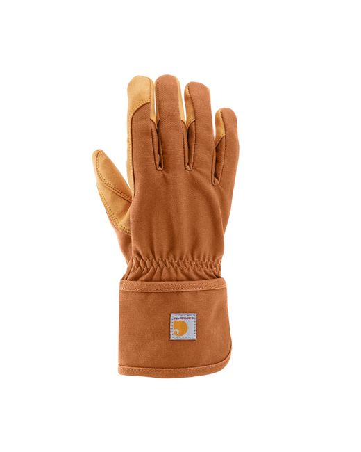 Carhartt Brown Rugged Flex Synthetic Leather High Dexterity Safety Cuff Glove