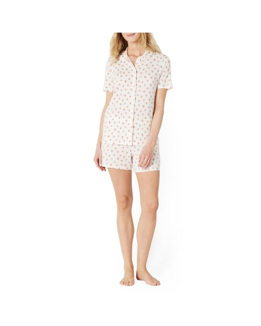 Amazon Essentials White X Sofia Grainge Pyjama-Set aus Modal
