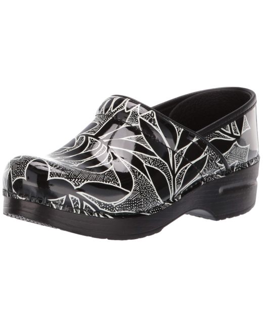 dansko floral clogs