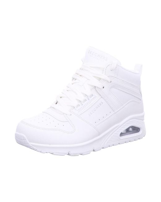 Skechers White Uno-high Regards Sneaker