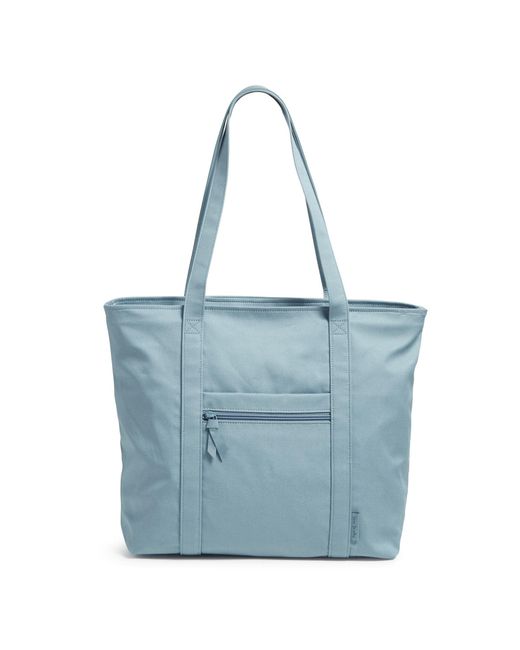 Vera Bradley Blue Cotton Vera Tote Bag