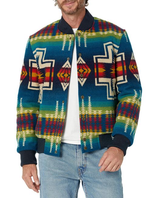 Pendleton Quilted Wool Jacket in Blue for Men Lyst