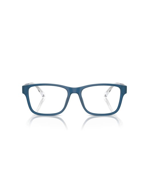 Emporio Armani Black Ea3239f Low Bridge Fit Rectangular Prescription Eyewear Frames for men