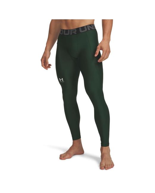 Under Armour Green Heatgear Armour Leggings, for men