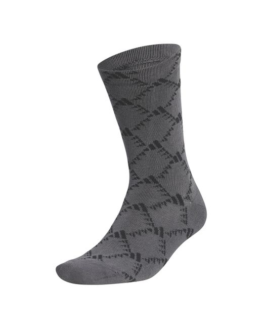Adidas Gray Golf Monogram Socks for men