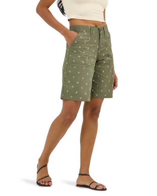 Lee Jeans Green Ultra Lux Comfort With Flex-to-go Utility Bermuda Short