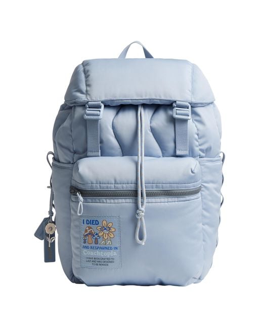 COACH Blue The Summer I Turned Pretty Loop Quilted Wavy Backpack