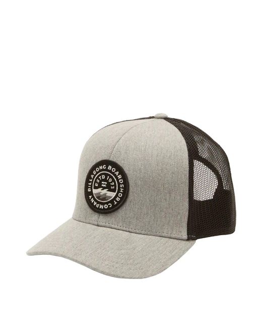 Billabong Trucker-Mütze mit Verstellbarer Netzrückseite Hut in Gray für Herren