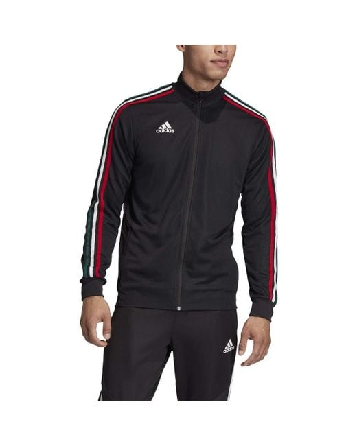 adidas Soccer Tiro Track Jacket Black/power Red/white/collegiate Green  Xx-large for Men | Lyst